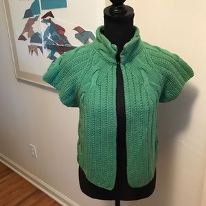 Cashmere Cashmere Cable Chunky Cropped Knit Shrug/Cardigan Size S